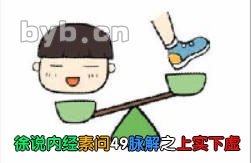 徐说内经素问49脉解之上实下虚